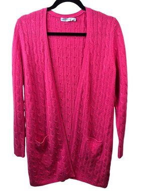 Caldwell Townsend Cashmere Sweater Womens Medium Open Front Cardigan Capsule